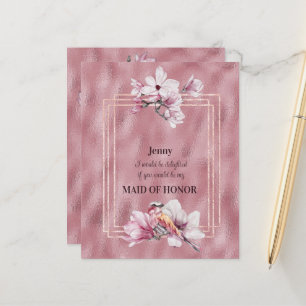 Rosa Magnolias werden Sie meine Trauzeugin sein