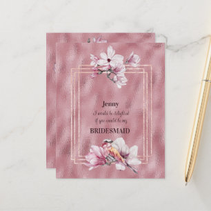 Rosa Magnolias wirst du meine Bridesmädchen sein