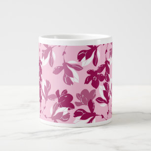 Rosa Magnolien-Botanikdruck Jumbo-Tasse
