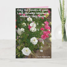 Rosa Mai die Blume Ihrer Liebe Blume-Karte