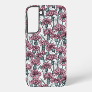 Rosa Maisblumen, weiße Blume Samsung Galaxy Hülle