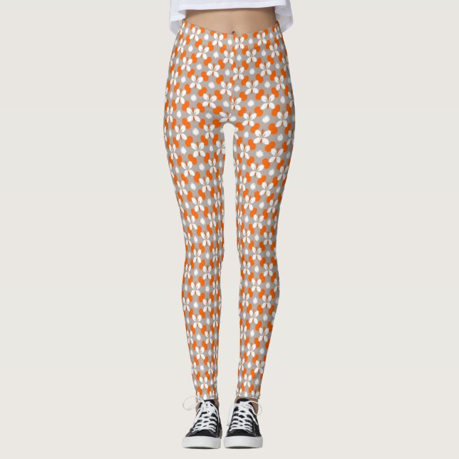 Rosa majestätische Leggings (Vorderseite)