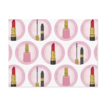 Rosa Make-up Kosmetik Muster Kosmetologie
