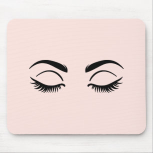 Rosa Make-up Wimpern & Augenbrauen Schönheit Mousepad