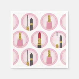 Rosa Make-upkosmetik-MusterCosmetology Serviette