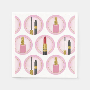 Rosa Make-upkosmetik-MusterCosmetology Serviette