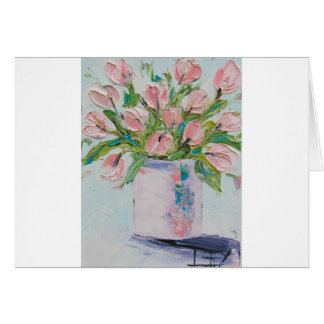 Rosa malende Tulpen, Tulpe-Kunst, strukturierte