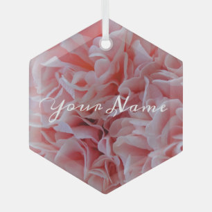 Rosa Mallow Ornament Aus Glas