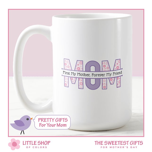 Rosa Mama für den Muttertag meiner Freundin Kaffeetasse (Von Creator hochgeladen)