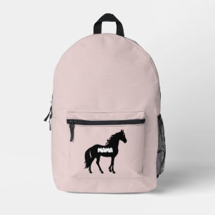 Rosa Mama Horse Mother Day Bedruckter Rucksack
