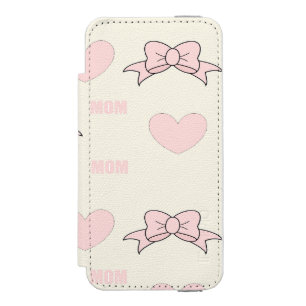Rosa Mama Incipio Watson™ iPhone 5 Geldbörsen Hülle