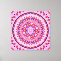Rosa Mandala Boho Lebendiges Liebe Geometrisches M