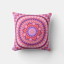 Rosa Mandala Boho Vibrantes Geometrisches Muster L