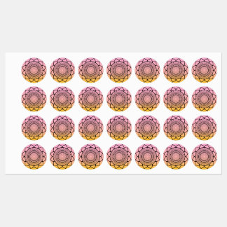 Rosa Mandala - Mandalaart Etiketten