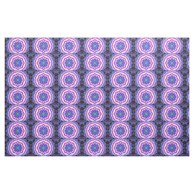 Rosa Mandala-Muster Stoff (Fat Quarter (45,7 x 55,9 cm))