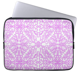 Rosa Mandala-Spitze Laptop-Hülle Laptopschutzhülle