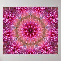Rosa Mandala Von der subtropischen Vegetation in d