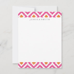 Rosa Mandarine Ikat Muster