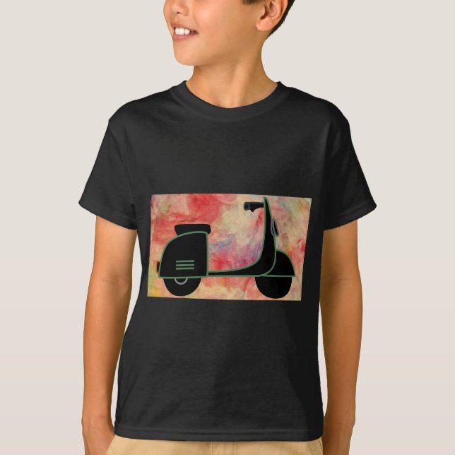 Rosa Marbour Scooter Tshirt (Vorderseite)
