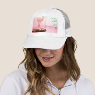 Rosa Margarita & Limette /Junggesellinnenabschied Truckerkappe