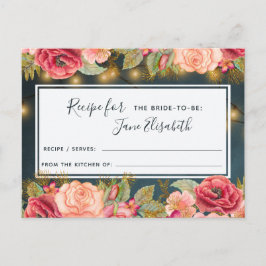 Rosa Marine Gold romantische Braut zu Rezept Karte