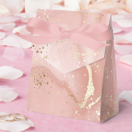 Rosa Marmor Gold Glitter Abstractes Muster Geschenkschachtel