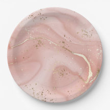 Rosa Marmor Gold Glitter Abstractes Muster