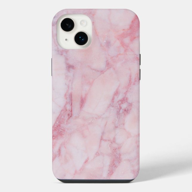 Rosa Marmor iPhone Hülle (Rückseite)