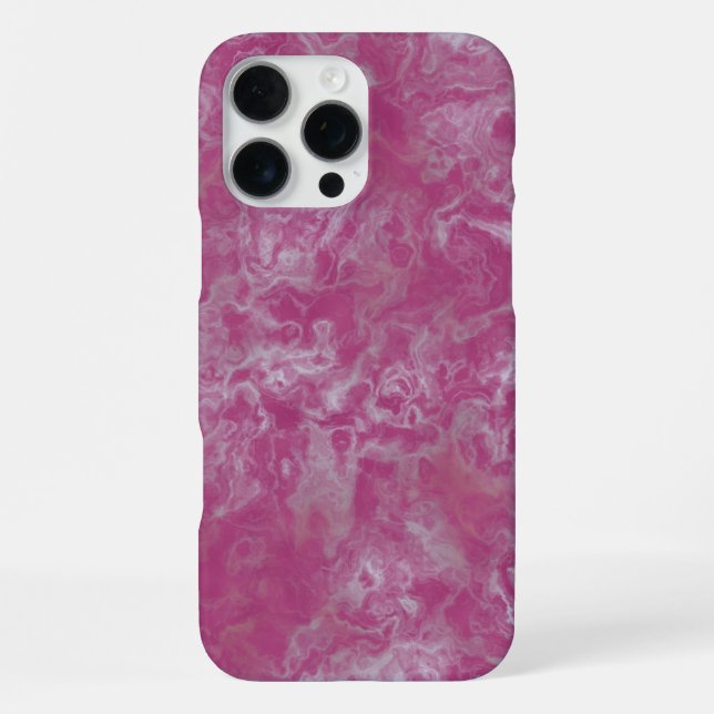 Rosa Marmor iPhone Hülle (Rückseite)