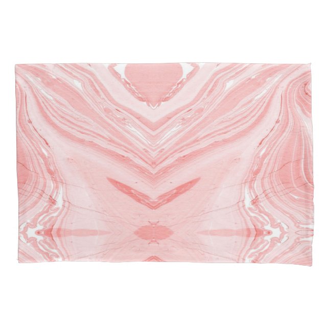 Rosa Marmor Kissenbezug (Vorderseite)