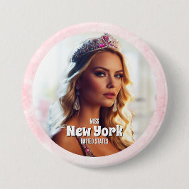 Rosa Marmor-Pagenten-Foto-Button-Pin Button