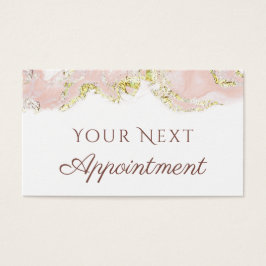 rosa Marmordesign Terminierungskarte