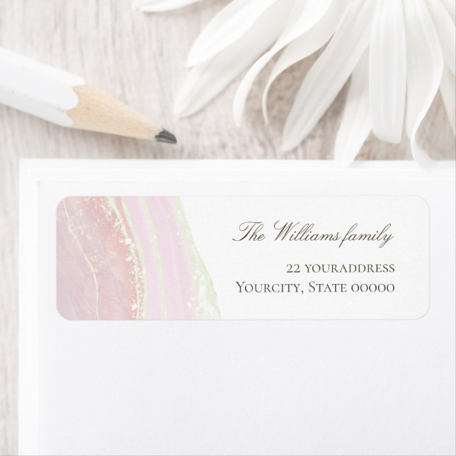 rosa Marmoretikett (Insitu)