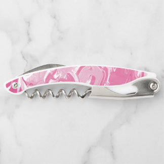 Rosa Marmormalerei Kellnermesser