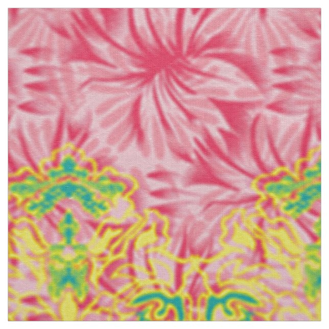 Rosa Marmortapete. Floral Grid Textile Stoff (Muster)