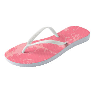 Rosa Marmorwolke abstrakt Flip Flops