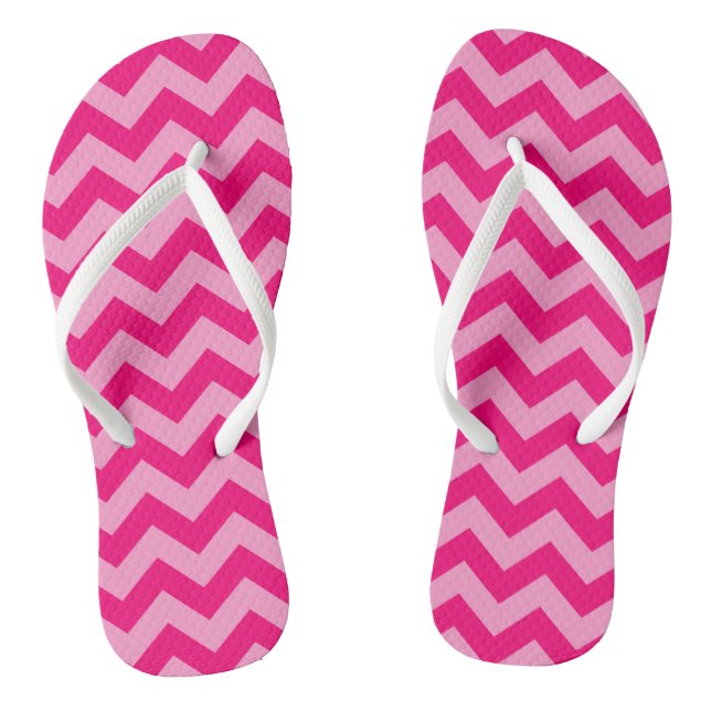 Rosa marokkanische Moods Chevrons Flip Flops (Fußbett)