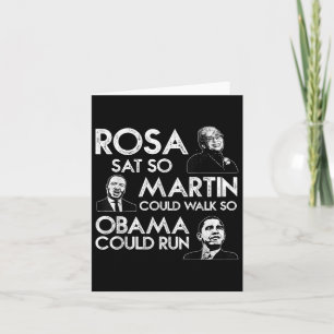 Rosa Martin Obama African American Black History Karte