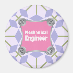rosa Maschinenbauingenieur Magnet