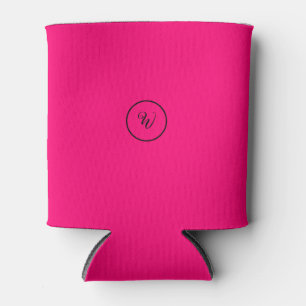 Rosa massive Neon-Monogramm modern trendy Dosenkühler