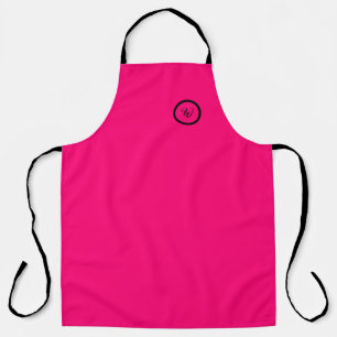 Rosa massive Neon-Monogramm modern trendy Schürze