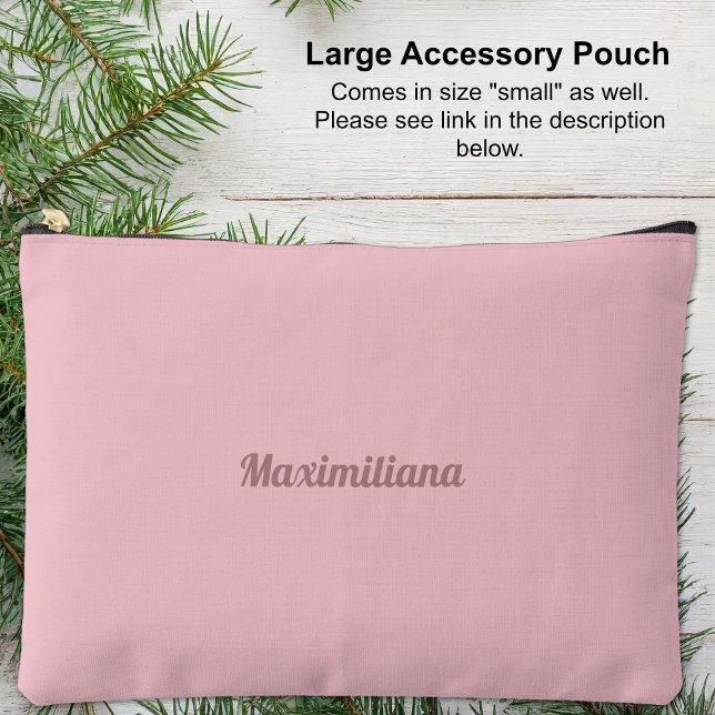 Rosa - massiver, breiter Zubehörbeutel Zubehörtasche (Large Accessory Pouch - Pink - Solid by Leapfroglisics Shop)