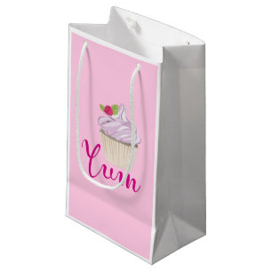 Rosa Mattiert Cupcake Yum! Kleine Geschenktüte