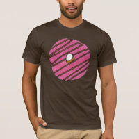 Rosa Mattiert Donut Doughnut Donuts Erdbeere T-Shi