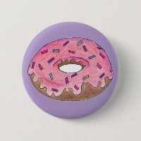 Rosa Mattierte Donut Doughnut mit/ Sprinklen Junk