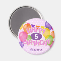 Rosa mattierte Kekse mit Ballons zum Geburtstag