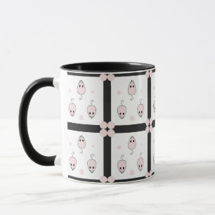 Rosa Maus Nahtloses Muster - Niedliche Dekoration Tasse