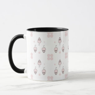 Rosa Maus Nahtloses Muster - Niedliche Dekoration Tasse