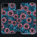 Rosa Mäuse Incipio Watson™ iPhone 5 Geldbörsen Hülle<br><div class="desc">Handgezeichnetes Vektormuster mit kleinen rosa Chrysanthemum-Blume</div>
