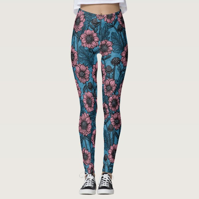 Rosa Mäuse Leggings (Vorderseite)